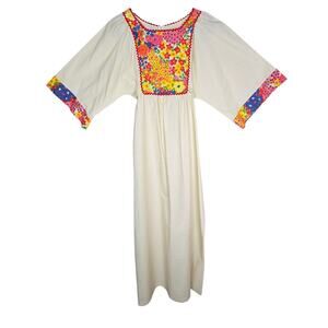 Deadstock Vintage 60s Great Entertainers Sears Floral Boho Hippie Tunic Dress
